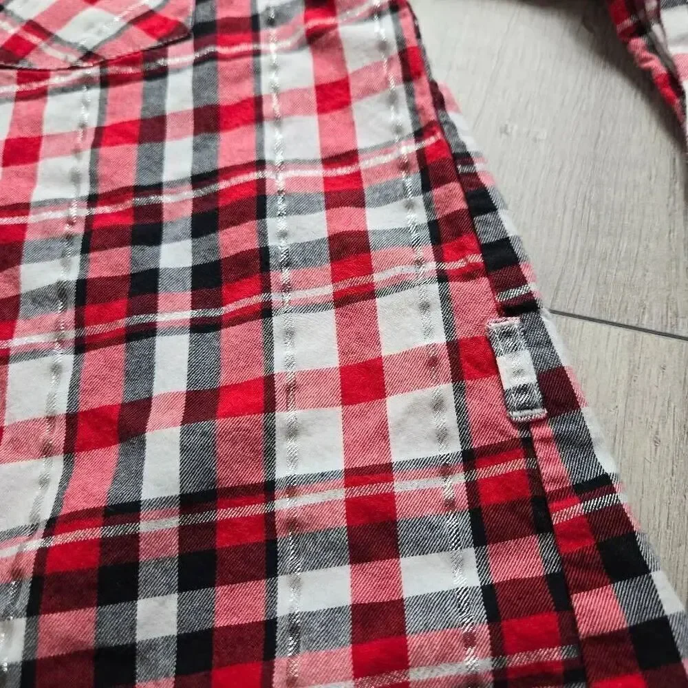 Carter's plaid buttondown tunic shirt 8